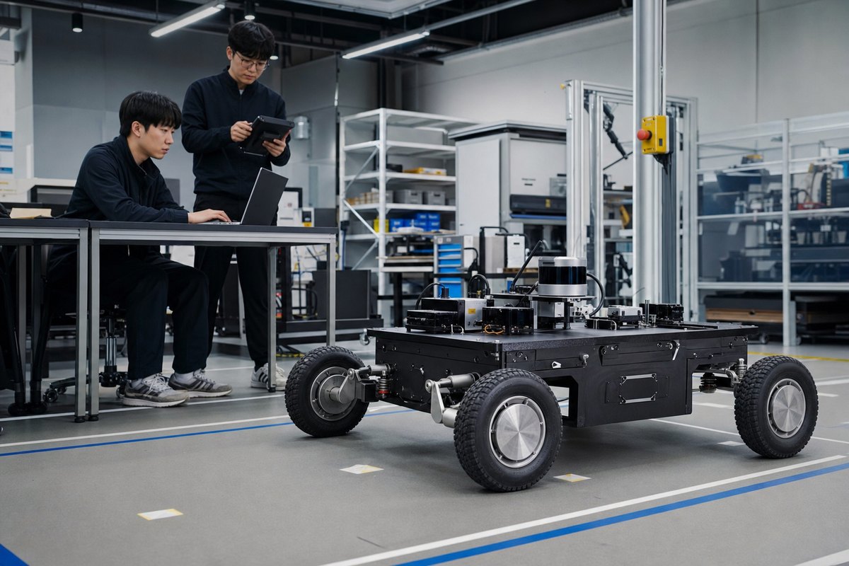 4륜 독립조향 연구 플랫폼 콘셉트 비주얼